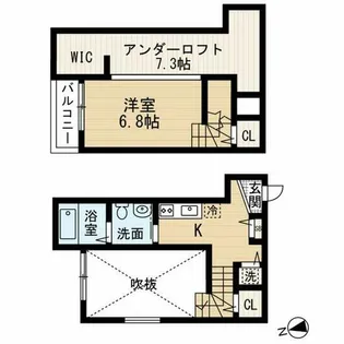 ライベックスレジデンス【1階】の間取り