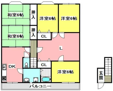 プラザ白川【2階】の間取り