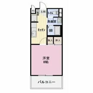 サニーハイツ外堀A【1階】の間取り