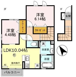 ラトゥール鹿沢【2階】の間取り