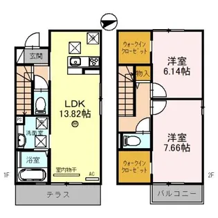 ライフ メゾン【101号室】の間取り