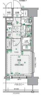 大阪府大阪市西区江戸堀3丁目【マンション】の間取り