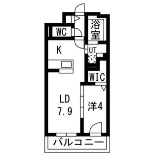 NCウイング中央【4階】の間取り
