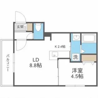 ブランシャールALAIN西町【5階】の間取り
