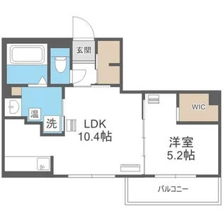 エフュート北円山【502号室】の間取り