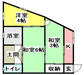 清風荘【101号室】の間取り