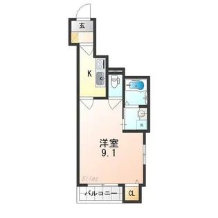 大阪府東大阪市金岡2丁目【アパート】の間取り