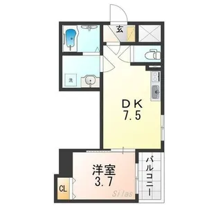 大阪府東大阪市小若江3丁目【アパート】の間取り