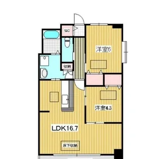 福岡県那珂川市今光5丁目【マンション】の間取り