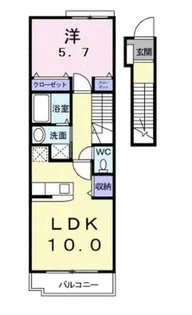 インプレス【2階】の間取り