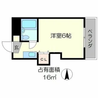 ホワイトリバーハイツ【2階】の間取り