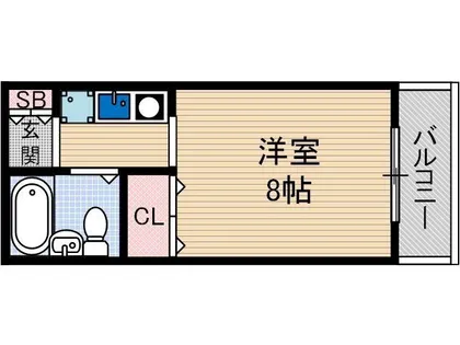 ハイムメルシ幸【2階】の間取り