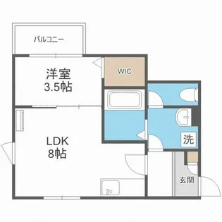 福岡県福岡市中央区今川2丁目【アパート】の間取り