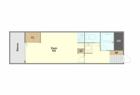 大蔵ビル桜坂【8階】の間取り