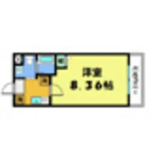 フラッティ千本下長者町【1階】の間取り