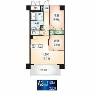 グランレコルト【1階】の間取り