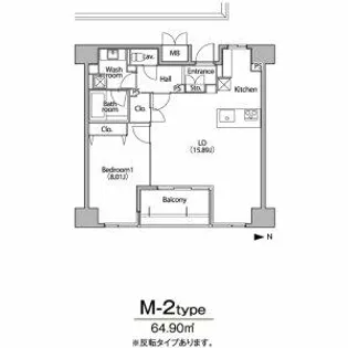グラン・アベニュー栄【13階】の間取り