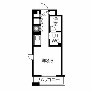 白川公園パークマンション【8階】の間取り