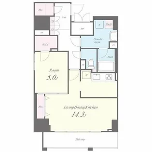 セイワパレス丸の内駅前【13階】の間取り