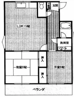 ウエストヴィレッジ【2階】の間取り