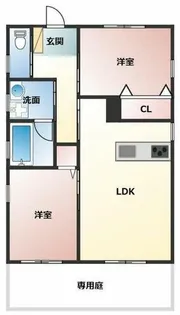 愛知県豊橋市飯村北1丁目【一戸建】の間取り