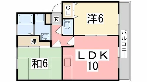 ハイツリンデンバン【101号室】の間取り
