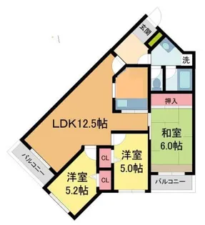 NOAH’s ARK(ノアズ・アーク)【305号室】の間取り