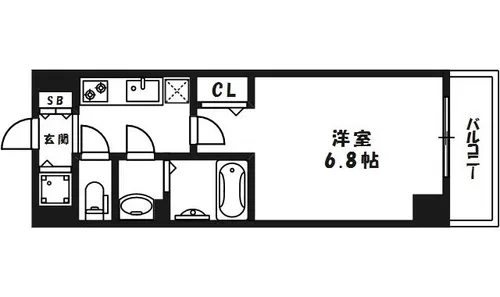 大阪府大阪市北区天神橋7丁目【マンション】の間取り