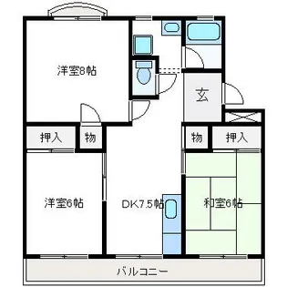 メゾンティック【307号室】の間取り
