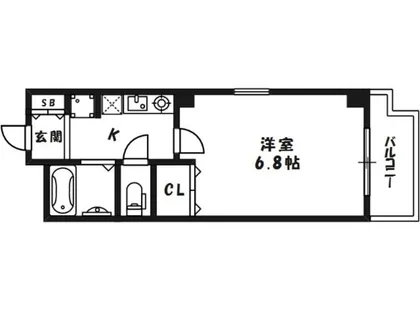 大阪府大阪市都島区内代町4丁目【マンション】の間取り