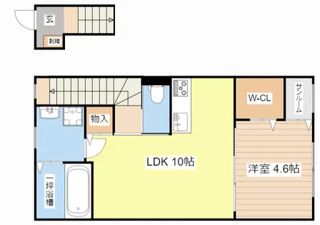 カルフールⅢ【205号室】の間取り
