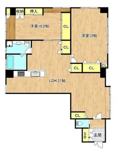 大阪府大阪市生野区新今里4丁目【マンション】の間取り