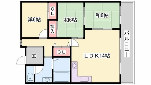 ハイツA&G【505号室】の間取り