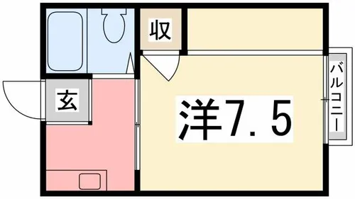 パナハイツアロウ【201号室】の間取り
