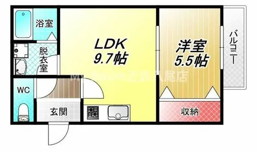 Mark Villa加美【1階】の間取り