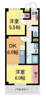 リブレメゾン仁川【3階】の間取り