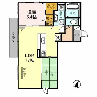 ルナピエーナ A棟【1階】の間取り