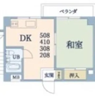 第3コーポリベラ【5階】の間取り