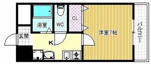 トレイズⅢ【3階】の間取り