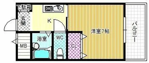 グレード小山【2階】の間取り
