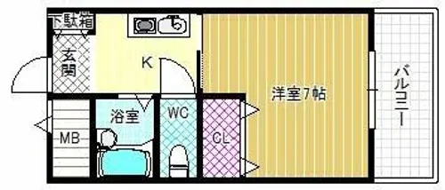 グレード小山【2階】の間取り