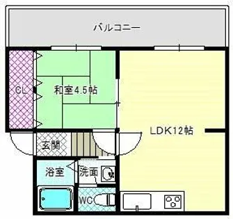 大清ハイツ【1階】の間取り