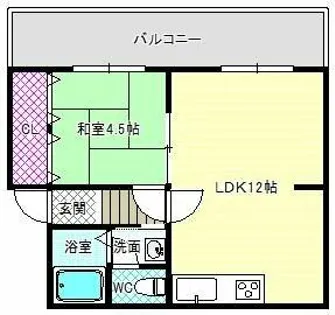 大清ハイツ【1階】の間取り