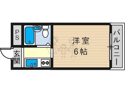 大阪府大阪市住吉区沢之町1丁目【マンション】の間取り
