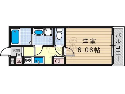 大阪府大阪市東住吉区東田辺2丁目【アパート】の間取り
