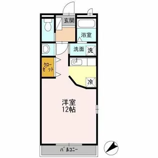 ガーデンコート ラ フェスタ Ⅱ【2階】の間取り