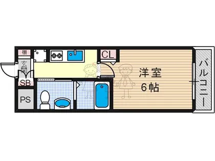 大阪府大阪市阿倍野区阿倍野元町【マンション】の間取り