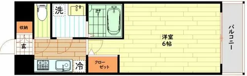 大阪府大阪市西区九条南2丁目【マンション】の間取り