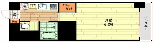 大阪府大阪市中央区安堂寺町1丁目【マンション】の間取り