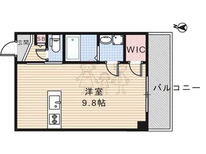 大阪府大阪市住吉区杉本1丁目【マンション】の間取り
